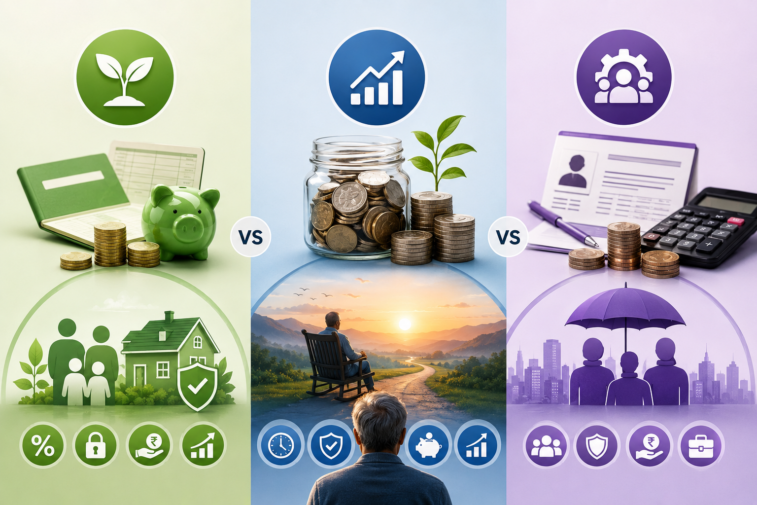 NPS Vs PPF Vs EPF — Which One Is Actually Better For Your Retirement?
